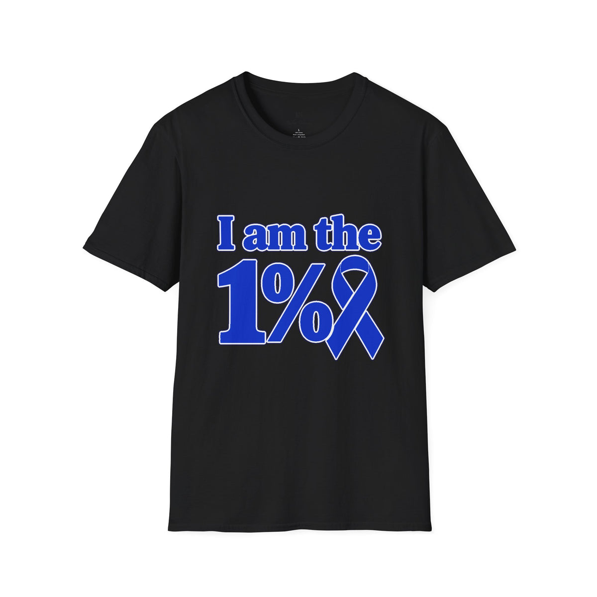 I Am the 1% Blue Ribbon T-Shirt
