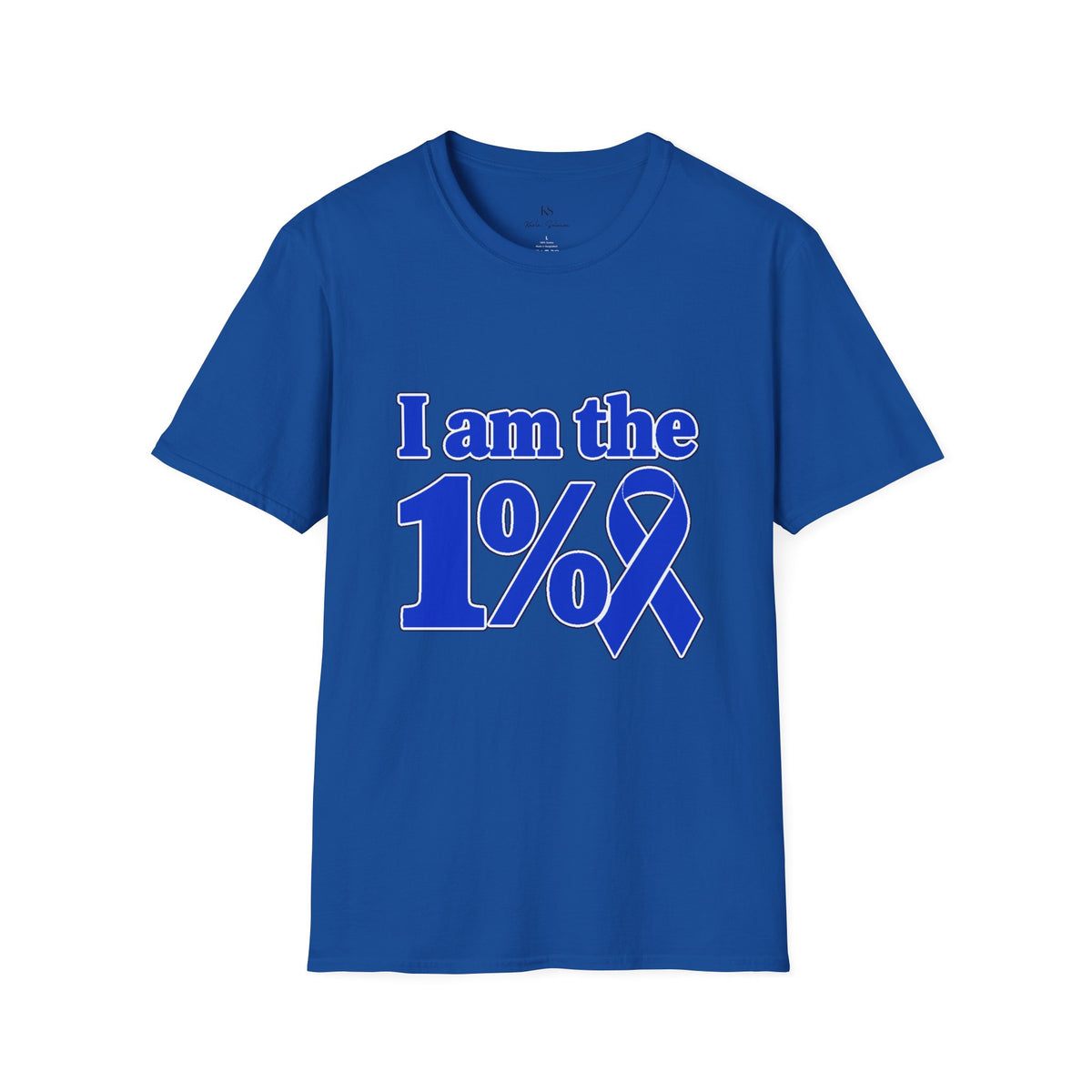 I Am the 1% Blue Ribbon T-Shirt