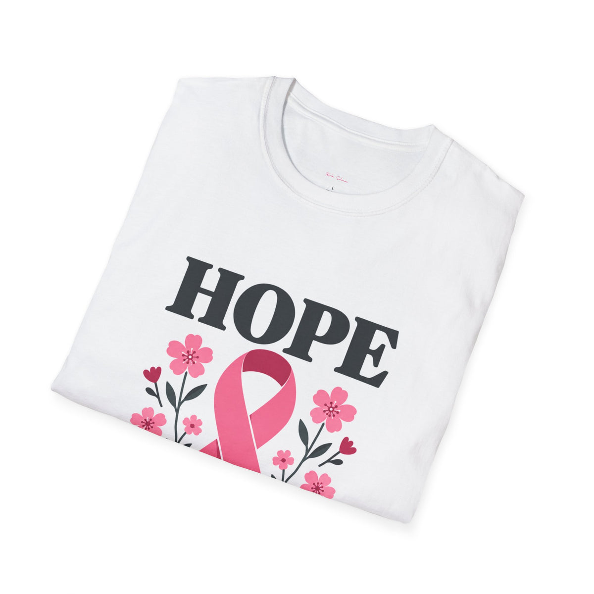 Hope Pink Ribbon T-Shirt — Standing With All Survivors Breast Cancer Awareness Tee