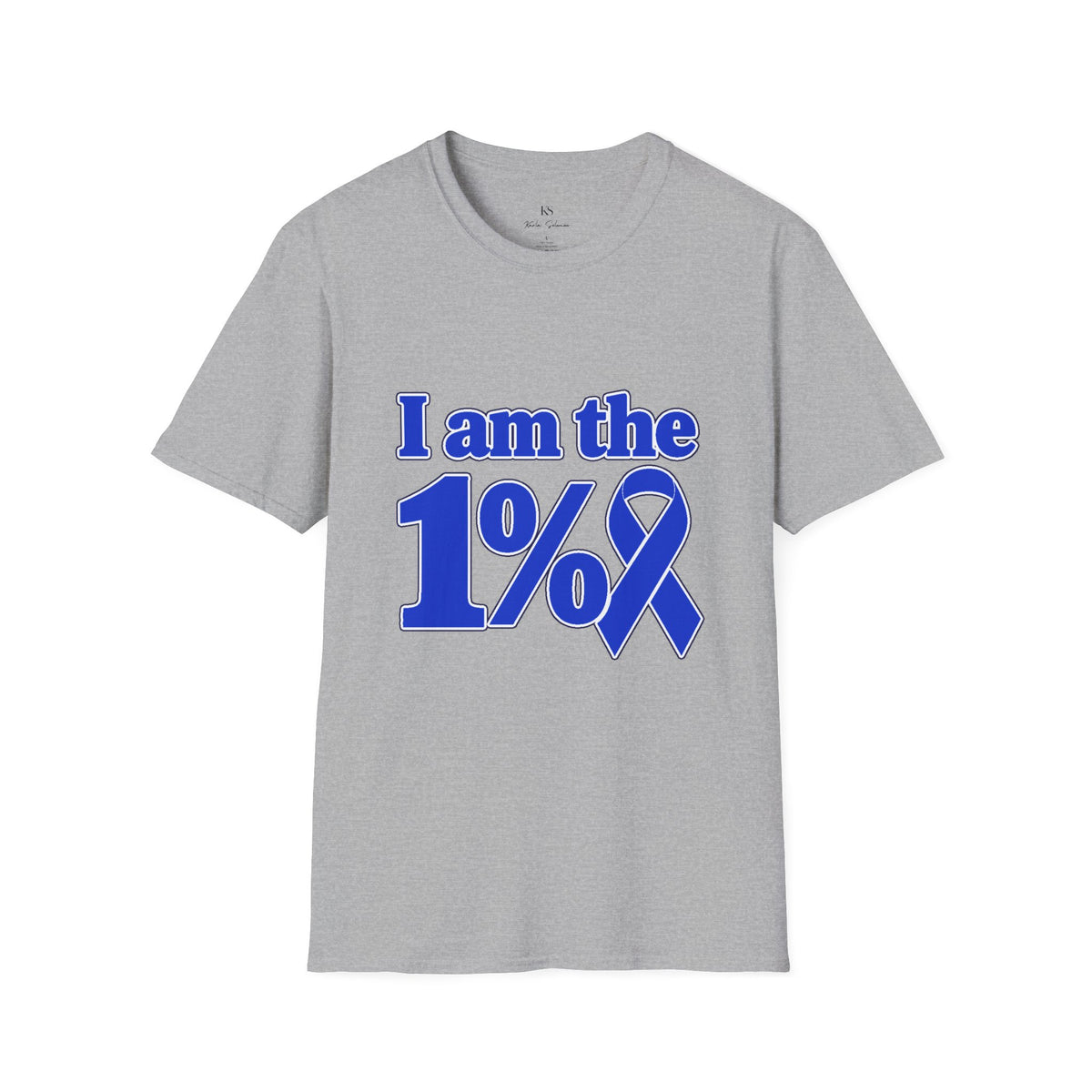 I Am the 1% Blue Ribbon T-Shirt