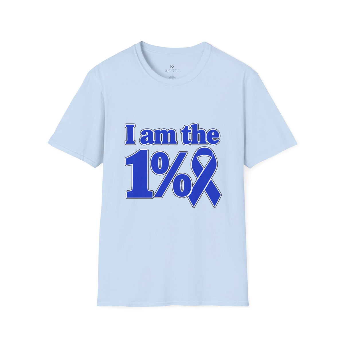 I Am the 1% Blue Ribbon T-Shirt