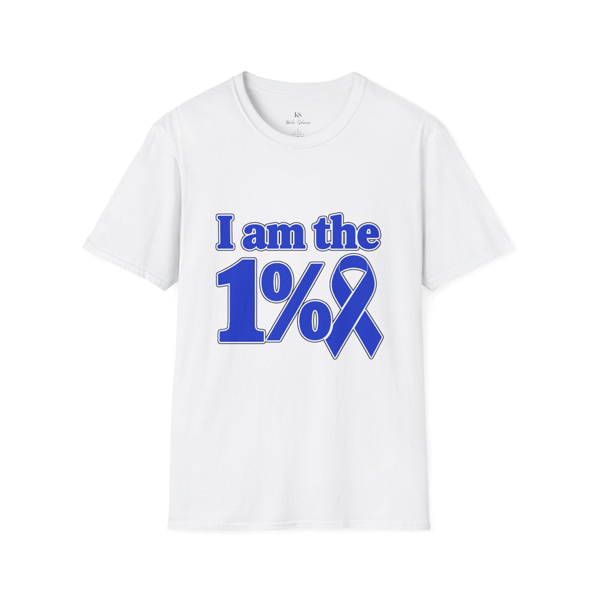 I Am the 1% Blue Ribbon T-Shirt